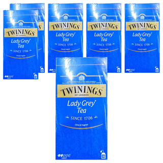 TWININGS 唐寧茶 仕女伯爵茶 散茶 100g 黑茶混合 注入橙子 檸檬和柑橘味, 2g, 25包, 6盒