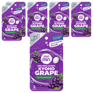 minmin 薄荷錠 香甜葡萄口味, 14g, 6包