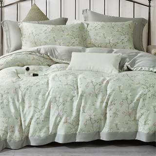 貝淇小舖 凡芮思 60支100%天絲雙人床包組, 1件