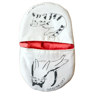 Sugar Land 貓咪隔熱手套 日本CATS Whiskers 尺寸: 約21x13x1.5cm, 粉色, 1個