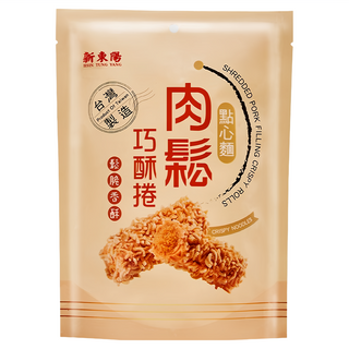 新東陽 肉鬆巧酥捲 點心麵, 酥脆香酥, 130g, 1包