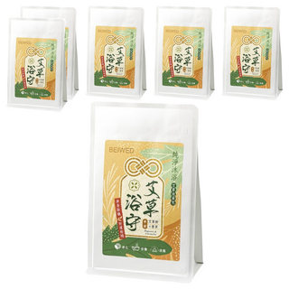 BEIWED 貝薇美學 浴守 泡澡包 艾草香茅 粉末質地 快速釋放草本精華, 56g, 6袋