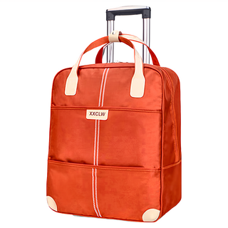 Well Life 悅生活 Gotrip微旅行 21吋 橘色 防潑水牛津布 前開式拉桿行李袋, 37 x 20 x 48cm