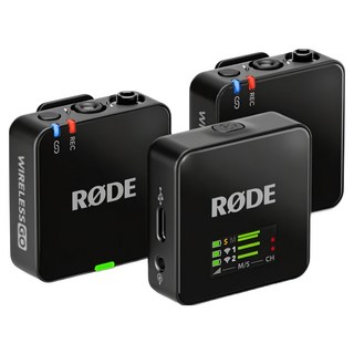 RODE 台灣公司貨 一對二微型無線麥克風 第3代, 黑色, Wireless GO III