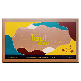 hapidae 綠烏龍牛奶巧克力, 小量包裝，外出攜帶方便，120g, 1盒