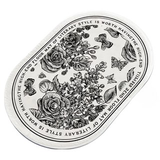 升級版防霉可水沖軟式珪藻土吸水速乾防滑地墊, 8, 40 x 6 x 6cm