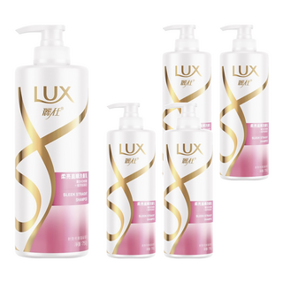 LUX 麗仕 柔亮直順洗髮乳, 750g, 5瓶