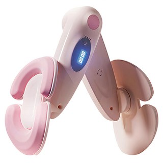 MICHAEL FITNESS 升級美腿夾 開啟產後恢復訓練, 麥克健身 計時+計數+計卡路里 盆底肌訓練器, 櫻花粉