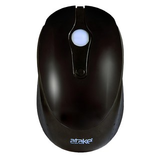 atake 2.4G 藍芽雙模無線滑鼠 800/1000/1200/1600 dpi可調, 黑色