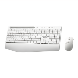 iRocks 無線靜音鍵盤滑鼠組 原廠保固, IRK 100RP, 白色, 薄膜