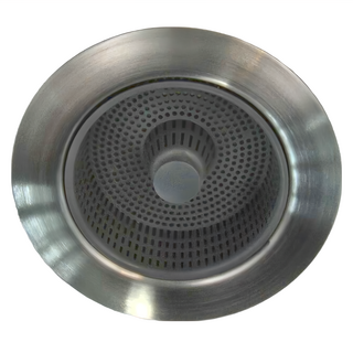 WIDE VIEW 水槽防臭彈跳過濾下水器 加大款, 銀色, 1個