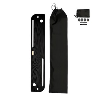 日月鉄工所 天板 鐵男吊架配件組 外掛衣架專用 9mm 厚度 黑色/原木色, 1個