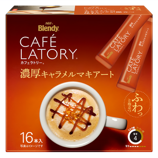 AGF LATORY 濃厚焦糖瑪奇朵咖啡, 11.5g, 16個裝, 1組