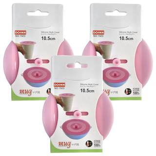 DOiNN 矽膠杯蓋 耐冷耐熱 -20°C~80°C, 顏色隨機, 3個