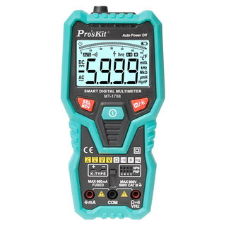 Pro’sKit 寶工 3 5/6智慧型萬用表 MT-1708，自動量程，高精度測量，液晶螢幕顯示, 1個
