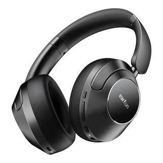 Earfun Wave Pro 耳罩式降噪藍牙耳機, LDAC解碼, Hi-Res高解析, 黑色