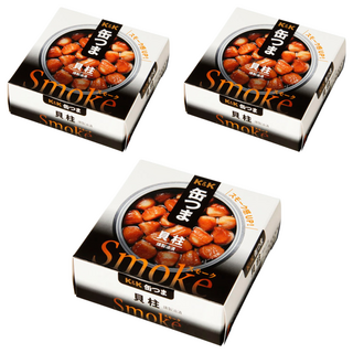 K&K 燻製油漬貝柱, 日本零嘴下酒菜, 50g, 3罐