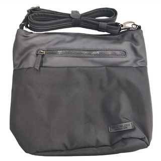 TRAVELON METRO 商務休旅斜背包 100% 聚酯纖維, 均碼, 黑色