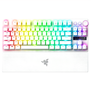 RAZER 雷蛇 獵魂光蛛 V3專業競技版 英文 電競鍵盤, White, 1個