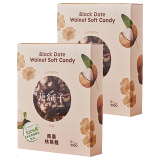 唐舖子 南棗核桃糕, 桂圓, Black Date Walnut Soft Candy, 200g, 2盒