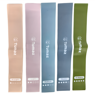 Tumaz 月熊 天然橡膠彈力帶, 30 x 5cm, 莫藍迪色, 1組