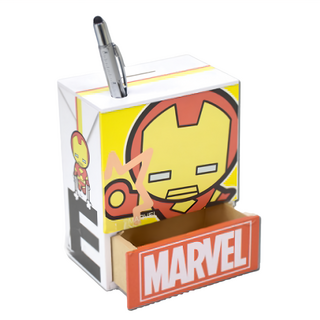 MARVEL 漫威 復仇者聯盟 鋁箔包造型存錢筒/筆筒, 鋼鐵人 多色, 1個