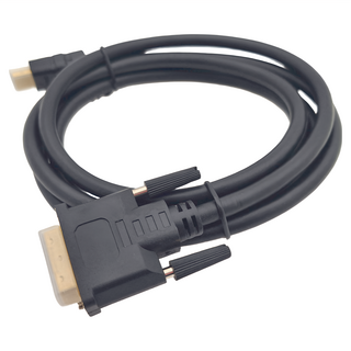 POLYWELL Cable HDMI-DVI 轉接線，標準HDMI用線 無氧純銅 加粗芯線 鋁箔屏蔽 外編織屏蔽 高軟PVC外被, B-HDMI-DVI02-G, 1條