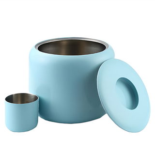 SERAFINO ZANI 經典不鏽鋼米桶, 藍綠色, 1個