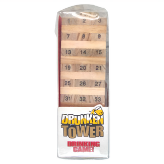 Drunken Tower 喝酒疊疊樂 大白盒 數字款 54塊積木, 1組