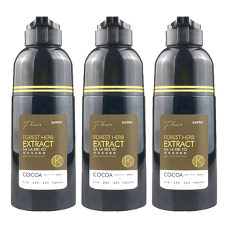 KA'FEN 卡氛 Plus+ 何首烏染髮膏, 獨家奈米泡沫技術 深層滲透髮絲 雙壓頭設計 修復受損髮質, 琥珀可可棕, 3件