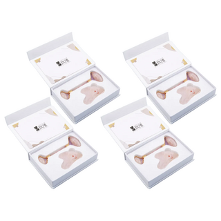 BEAUTYOUNG 妝漾 天然粉晶玉石 臉部按摩工具套裝, A337, 4盒