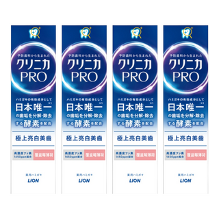 LION 獅王 固齒佳PRO酵素亮白牙膏 複合薄荷 高濃度氟素1450ppm配合, 95g, 4條