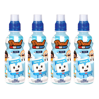 LOTTE 樂天 Bread Barber Shop 牛奶味飲料, 235ml 韓國原裝進口, 4瓶