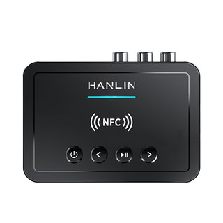 HANLIN 發射接收音源轉換器 BTM6 藍牙5.0 NFC功能 LED高解析度螢幕