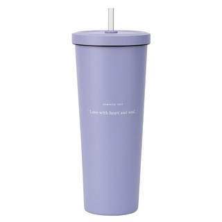 Oolab 良杯製所 莫蘭迪系列 二代不鏽鋼吸管杯, 浪漫香芋, 850ml, 1個