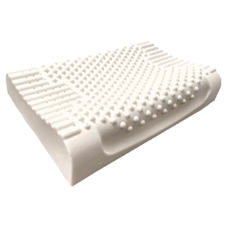 SAVAMUNT 賽芙嫚 美國品牌 Cool Zone 涼感紗極潤枕, 人體工學護頸枕, 泰國天然乳膠枕芯, 白色, 59 x 39.5 x 11cm