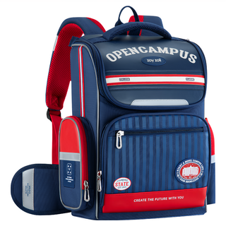 zoyzoii 茁伊 輕鬆學院系列 兒童護脊書包 B59 牛津布, S(37 x 29 x 16cm), 自在藍