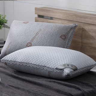 Ishur 伊舒爾冰火石墨烯獨立筒枕, 涼感紗纖維, 66顆獨立筒彈簧, 台灣製造, 72 x 45cm, 1個