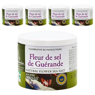Le Paludier Guerande 葛宏德 法國海鹽 140g 罐裝 天然鹽之花, 5罐
