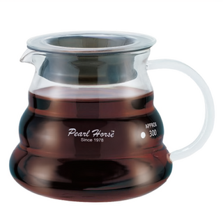 OSAMA 王樣 雲朵壺 耐熱玻璃, 咖啡壺 + 壺蓋, 360ml, 1個