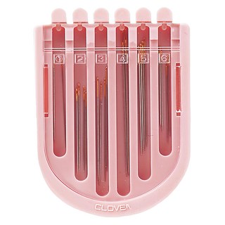 Clover 可樂牌 拼布棉縫6種綜合針 Set 6種20支入 日本製造, 1套, 63 x 110 x 6mm