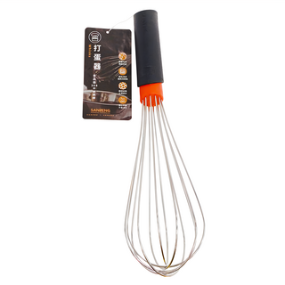 SaNNeNg 三能 SN4921 10吋打蛋器 總長318mm, 黑色 + 銀色, 1支