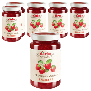 d'arbo 徳寶 80%果肉減糖草莓果醬 減糖30%, 250g, 6罐