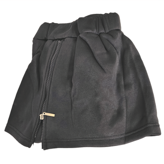 加絨內搭褲裙 黑 精梳棉材質, S