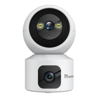 FAMMIX 菲米斯 2K雙鏡頭300萬畫素Wi-Fi旋轉網路攝影機/監視器 APP遠端操控 全彩夜視, DF-1, 1台