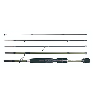 YUSHANG 漁鄉釣具 綠川路亞竿 直柄5節 1.5-7g適用LURE 0.4-0.8號適用PE線, 1.95m, GRS645L-F