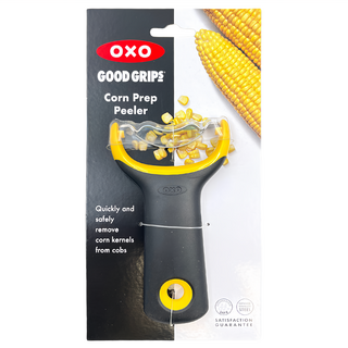 OXO Y型玉米刨粒刀, 日本不鏽鋼刀片 人體工學設計 附吊掛孔, 黃色 + 黑色, 1個