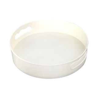 小麥購物 多功能旋轉收納盤 C018 170g, 象牙白, 3包