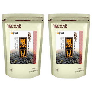 元氣家 養生黑豆 低溫烘培無調味 美味香酥可口 素食可用, 200g, 2包