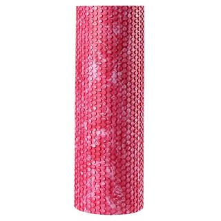 S-SportPlus+ 炫彩實心柱 粉色 瑜珈滾筒 肌肉放鬆 運動按摩, 1個, 30 x 14.5cm